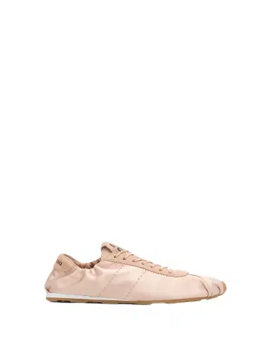 Miu Miu Satin Retro Runner Sneakers | Thumbnail 1 Miu Miu Satin Retro Runner Sneakers | Thumbnail 1