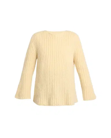 The Row Mirr Bell-Sleeve Cashmere Rib Sweater | Thumbnail 1 The Row Mirr Bell-Sleeve Cashmere Rib Sweater | Thumbnail 1