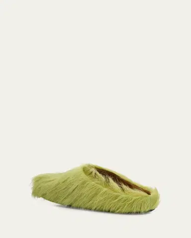 Marni Men's Fussbett Calf Hair Sabot Mules | Thumbnail 5