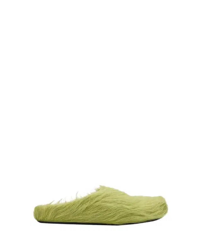 Men's Fussbett Calf Hair Sabot Mules
