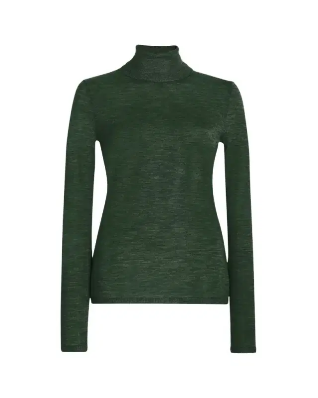 Gabriela Hearst May Rib Knit Wool-Cashmere Turtleneck Sweater