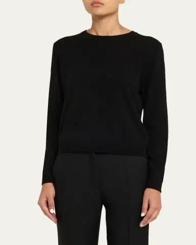 Majestic Filatures Crewneck Cashmere Sweater | Thumbnail 4 Majestic Filatures Crewneck Cashmere Sweater | Thumbnail 4
