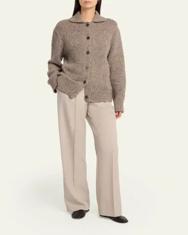 The Row Virgil Double-Pleated Straight-Leg Pants | Thumbnail 2 The Row Virgil Double-Pleated Straight-Leg Pants | Thumbnail 2