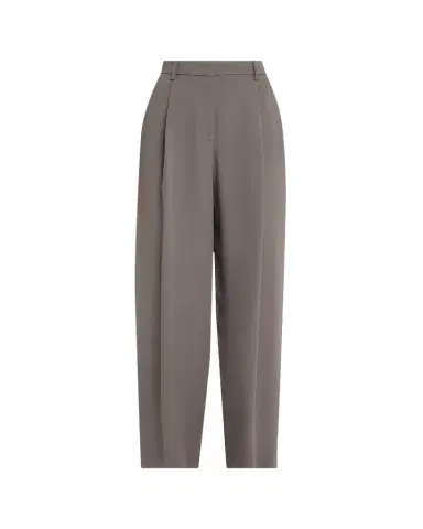 Giorgio Armani Washed Silk Pleated Trousers | Thumbnail 1
