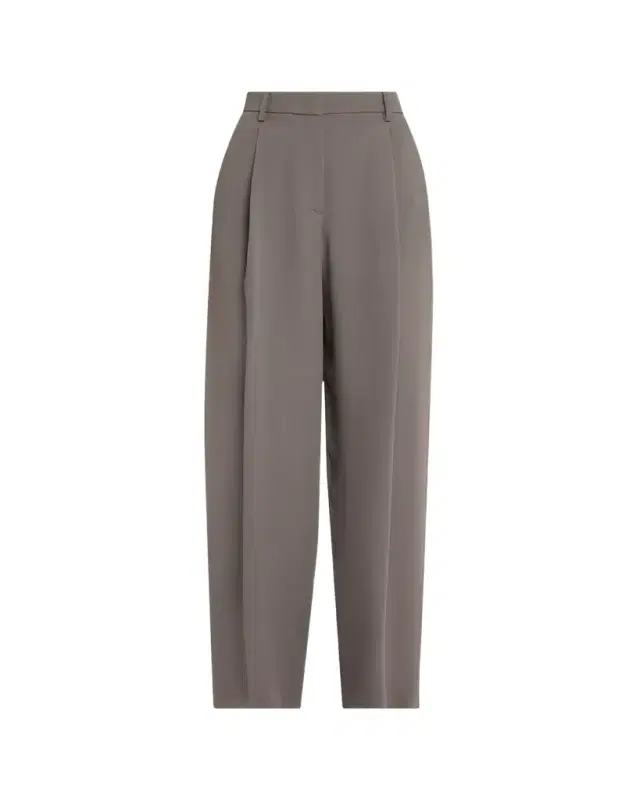 Giorgio Armani Washed Silk Pleated Trousers