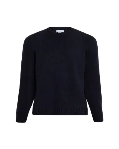 Anderson & Sheppard Men's Plain Knit Cashmere Crewneck Sweater | Thumbnail 1 Anderson & Sheppard Men's Plain Knit Cashmere Crewneck Sweater | Thumbnail 1