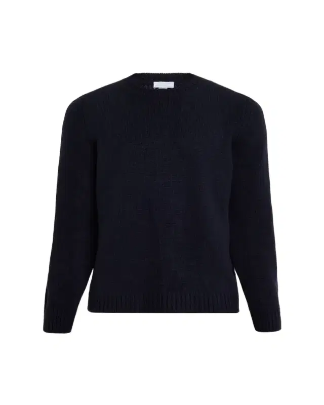 Men's Plain Knit Cashmere Crewneck Sweater