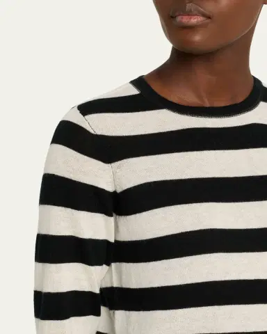 MAJESTIC FILATURES Machine Washable Cashmere Striped Pullover | Thumbnail 5 MAJESTIC FILATURES Machine Washable Cashmere Striped Pullover | Thumbnail 5