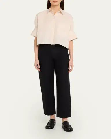 TWP Next Ex Cropped Shirt in Superfine Cotton | Thumbnail 2
