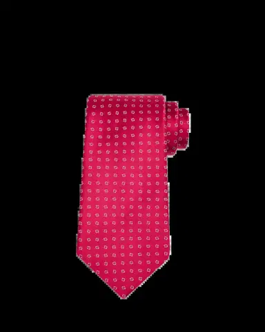 Charvet Men's Micro-Geometric Jacquard Silk Tie | Thumbnail 2