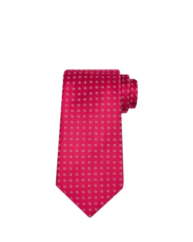 Charvet Men's Micro-Geometric Jacquard Silk Tie | Thumbnail 1