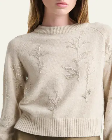 Altuzarra Paulie Beaded Crewneck Sweater | Thumbnail 5 Altuzarra Paulie Beaded Crewneck Sweater | Thumbnail 5