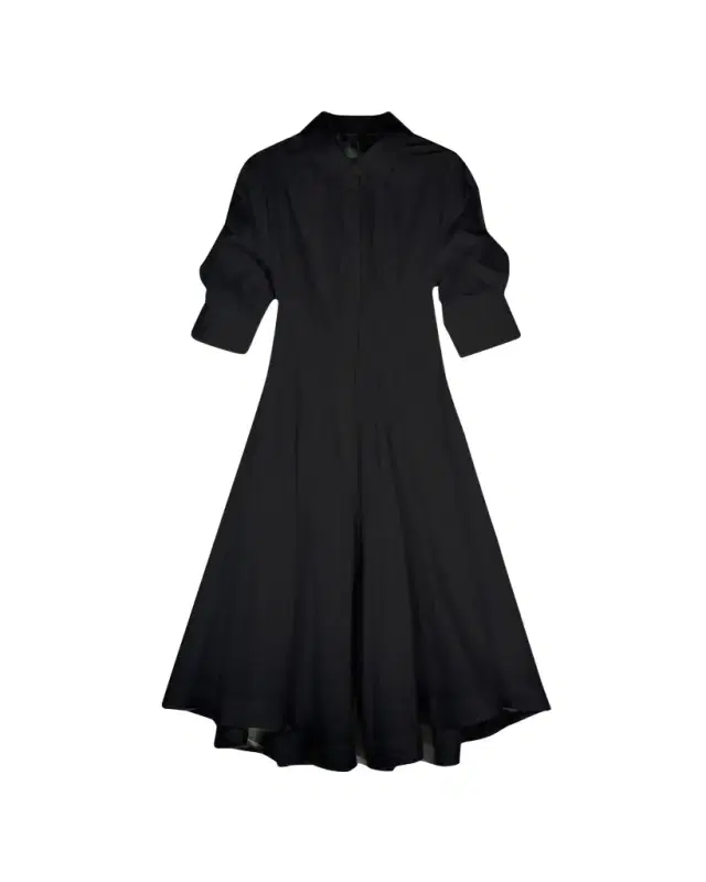 Jazz Poplin Pintuck Midi Shirtdress