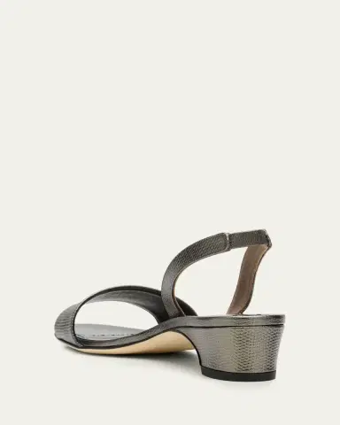Manolo Blahnik 30mm Patobarnu Embossed Metallic Leather Slingback | Thumbnail 2 Manolo Blahnik 30mm Patobarnu Embossed Metallic Leather Slingback | Thumbnail 2