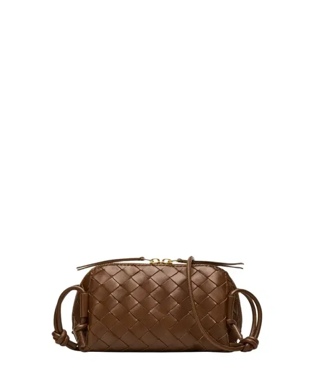 Zip Leather Pouch Shoulder Bag