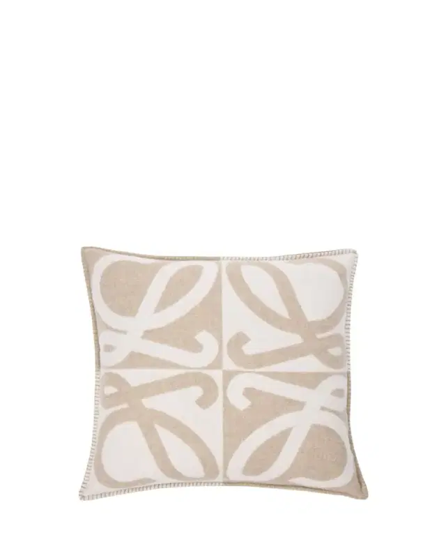 LOEWE Anagram Wool/Cashmere Cushion, 20" Square