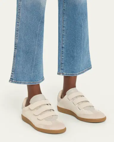 Isabel Marant Beth Mixed Leather Triple-Grip Sneakers | Thumbnail 2 Isabel Marant Beth Mixed Leather Triple-Grip Sneakers | Thumbnail 2