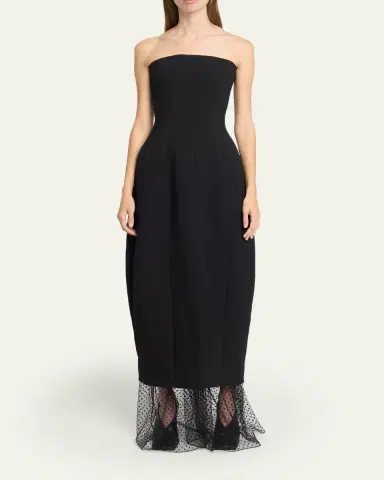 Alaïa Round Strapless Corset Dress | Thumbnail 2