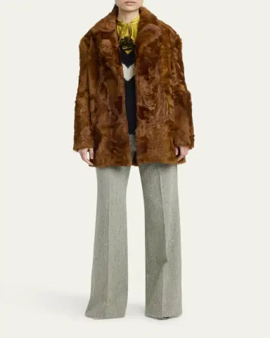 Valentino Garavani Zigzag V-Neck Wool Sweater | Thumbnail 2