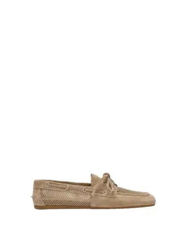 Miu Miu Suede Mesh Moccasins | Thumbnail 1
