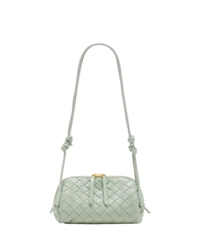 Bottega Veneta Zip Leather Pouch Shoulder Bag