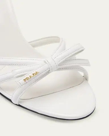 Prada 75mm Vernice Leather Mule Sandals | Thumbnail 7