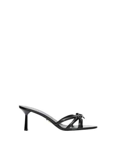 Prada 75mm Vernice Leather Mule Sandals | Thumbnail 1