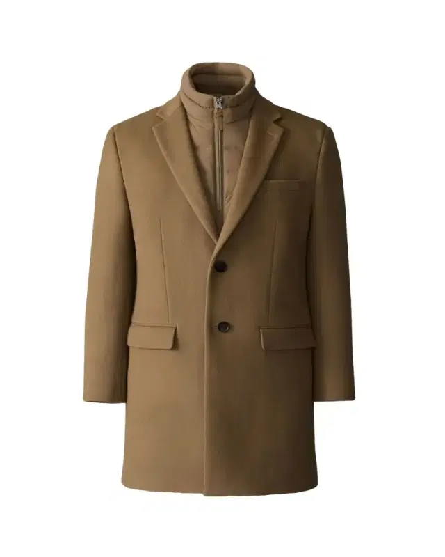 Men's Skai-SLB 3-in-1 Wool Overcoat with Removable Down Liner