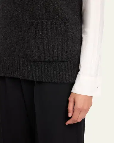 The Row Marte V-Neck Cashmere Sweater Vest | Thumbnail 5 The Row Marte V-Neck Cashmere Sweater Vest | Thumbnail 5