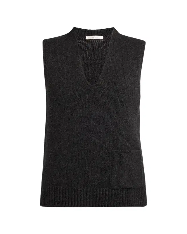 THE ROW Marte V-Neck Cashmere Sweater Vest