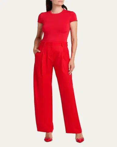 Giorgio Armani Wide-Leg Virgin Wool Trousers | Thumbnail 2 Giorgio Armani Wide-Leg Virgin Wool Trousers | Thumbnail 2