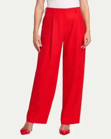 Giorgio Armani Wide-Leg Virgin Wool Trousers | Thumbnail 4 Giorgio Armani Wide-Leg Virgin Wool Trousers | Thumbnail 4