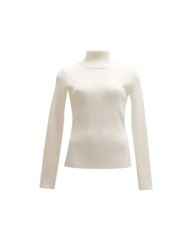 Turtleneck Long-Sleeve Rib Sweater