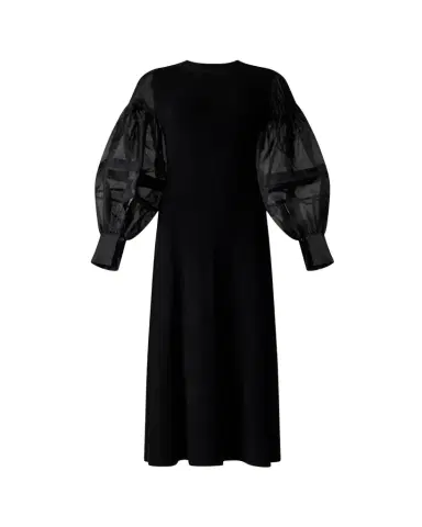 Altuzarra Carino Long-Sleeve Silk Midi Dress | Thumbnail 1 Altuzarra Carino Long-Sleeve Silk Midi Dress | Thumbnail 1