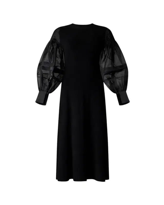 Altuzarra Carino Long-leeve ilk Midi Dress