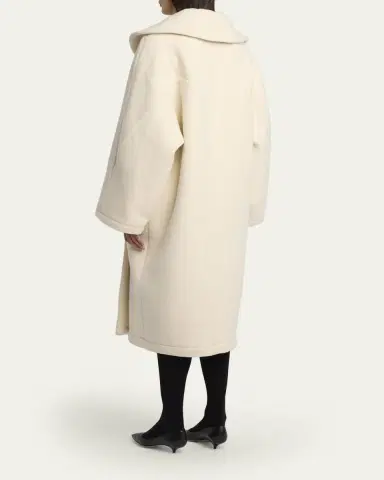 THE ROW Regino Double-Breasted Oversized Wool Coat | Thumbnail 3 THE ROW Regino Double-Breasted Oversized Wool Coat | Thumbnail 3