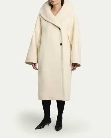 THE ROW Regino Double-Breasted Oversized Wool Coat | Thumbnail 4 THE ROW Regino Double-Breasted Oversized Wool Coat | Thumbnail 4