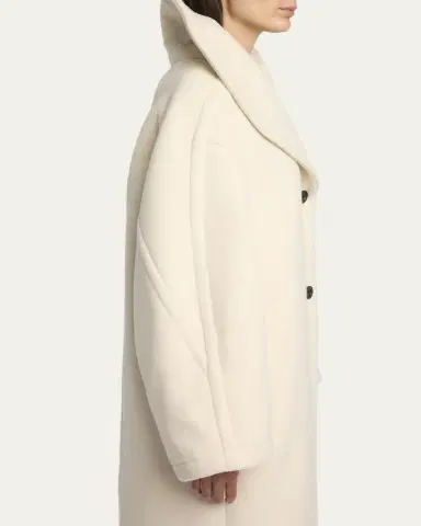 THE ROW Regino Double-Breasted Oversized Wool Coat | Thumbnail 5 THE ROW Regino Double-Breasted Oversized Wool Coat | Thumbnail 5