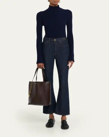 Chloé Spin Medium Tote Bag in Leather | Thumbnail 5 Chloé Spin Medium Tote Bag in Leather | Thumbnail 5