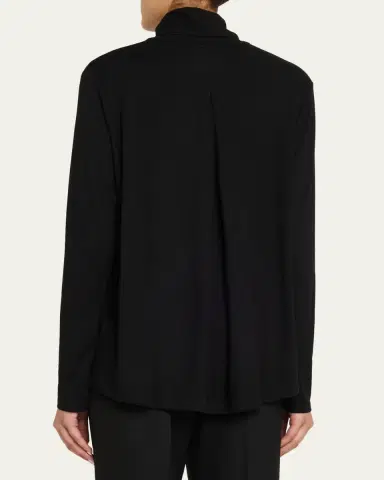 Majestic Filatures Soft Touch Pleated Long-Sleeve Turtleneck | Thumbnail 3 Majestic Filatures Soft Touch Pleated Long-Sleeve Turtleneck | Thumbnail 3