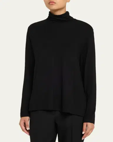 Majestic Filatures Soft Touch Pleated Long-Sleeve Turtleneck | Thumbnail 4 Majestic Filatures Soft Touch Pleated Long-Sleeve Turtleneck | Thumbnail 4