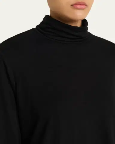 Majestic Filatures Soft Touch Pleated Long-Sleeve Turtleneck | Thumbnail 5 Majestic Filatures Soft Touch Pleated Long-Sleeve Turtleneck | Thumbnail 5