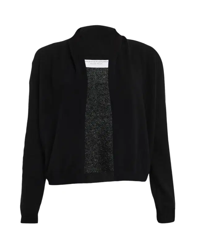 Cashmere Open-Front Cardigan