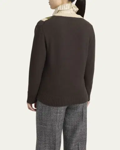 Valentino Garavani Maglia Striped Wool Sweater | Thumbnail 2 Valentino Garavani Maglia Striped Wool Sweater | Thumbnail 2