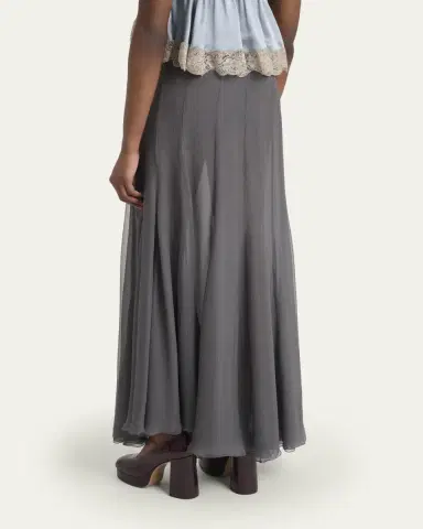 Chloé Paneled Sheer Silk Maxi Skirt | Thumbnail 3 Chloé Paneled Sheer Silk Maxi Skirt | Thumbnail 3