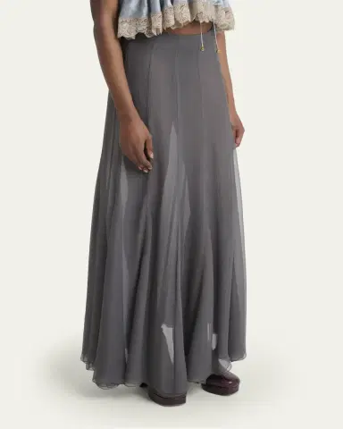 Chloé Paneled Sheer Silk Maxi Skirt | Thumbnail 4 Chloé Paneled Sheer Silk Maxi Skirt | Thumbnail 4