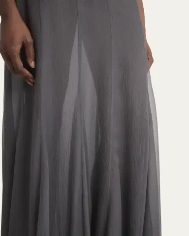Chloé Paneled Sheer Silk Maxi Skirt | Thumbnail 5 Chloé Paneled Sheer Silk Maxi Skirt | Thumbnail 5