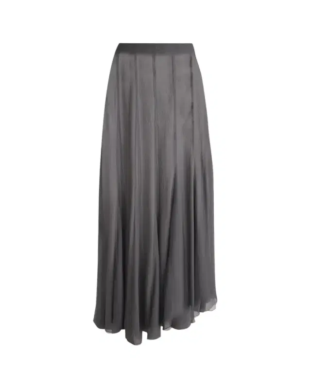Chloe Paneled Sheer Silk Maxi Skirt