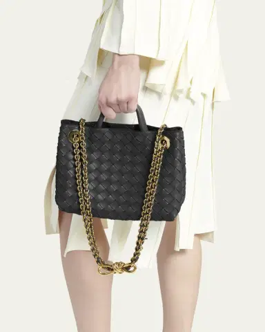 Bottega Veneta Small Andiamo Shoulder Bag with Chain Strap | Thumbnail 2 Bottega Veneta Small Andiamo Shoulder Bag with Chain Strap | Thumbnail 2
