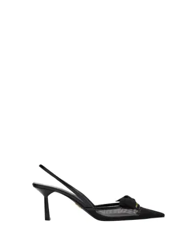 Prada 75mm Modellerie Bow Mesh Slingback Pumps | Thumbnail 1